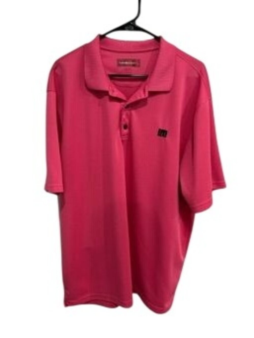 Loudmouth XXL Mens Pink Polyester Golf Polo Shirt Kitschy Statement Style